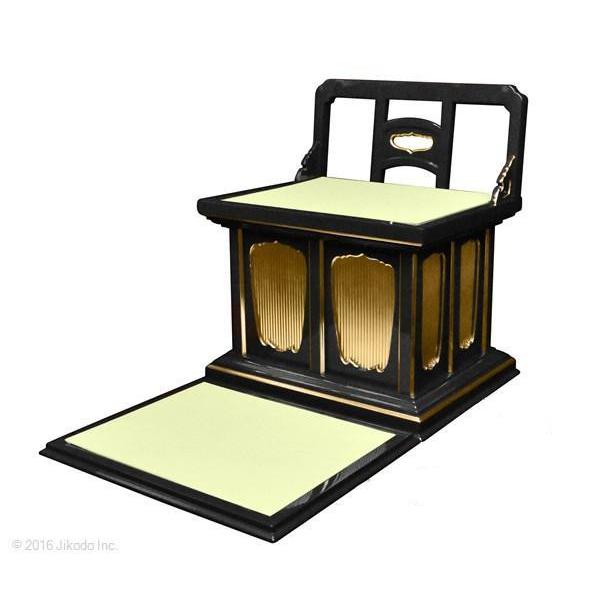 寺院仏具】潤み塗り 高級幅広の椅子式礼盤と足元畳セット、幅68 寺院仏具】潤み塗り 高級幅広の椅子式礼盤と足元畳セット、幅68