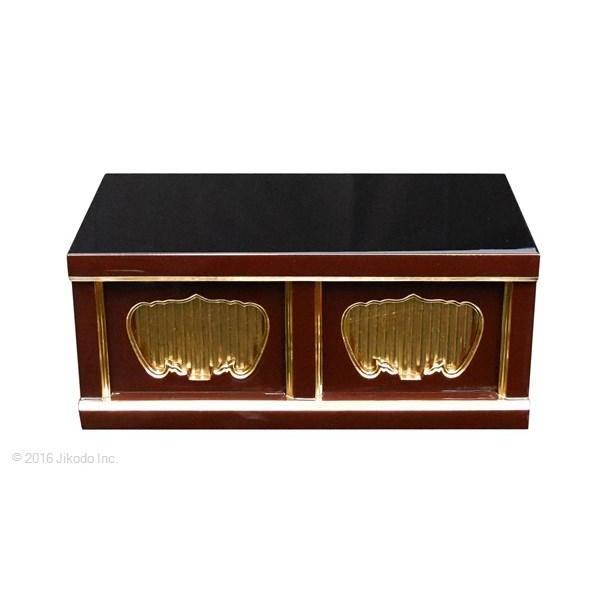 寺院仏具】潤み塗りの二間仏像台 幅45cm×高さ19cm×奥行き25cm 寺院仏具】潤み塗りの二間仏像台 幅45cm×高さ19cm×奥行き25cm