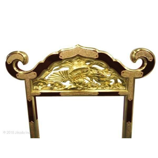 寺院仏具】潤み塗り 磬台(ケイ台) 金具付き 柱内幅1.1尺 自社 寺院仏具】潤み塗り 磬台(ケイ台) 金具付き 柱内幅1.1尺 自社