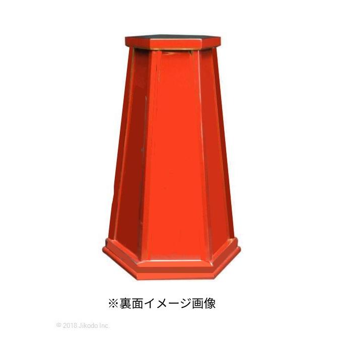 寺院仏具】朱塗り 六角灯篭台(背高) 高さ75センチ 1対 安心の 寺院仏具】朱塗り 六角灯篭台(背高) 高さ75センチ 1対 安心の