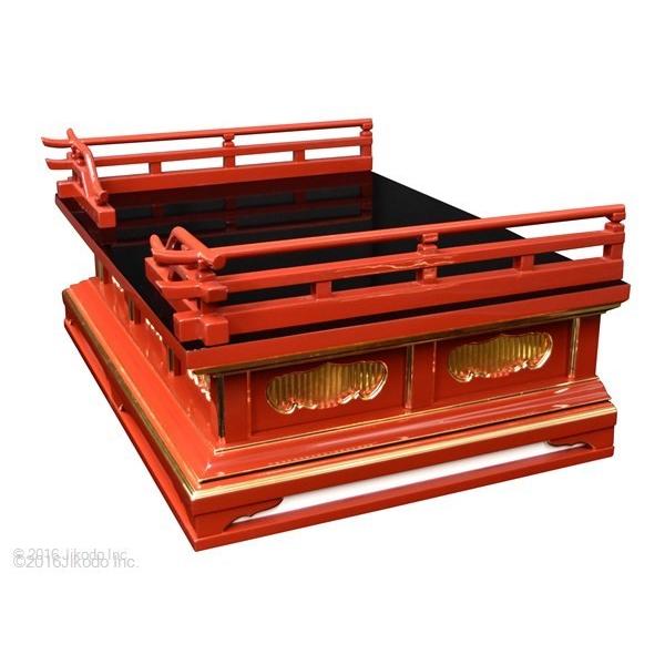 寺院仏具】黒塗り 高欄付き厨子台・須弥壇 幅約90センチ 安心の 寺院仏具】黒塗り 高欄付き厨子台・須弥壇 幅約90センチ 安心の