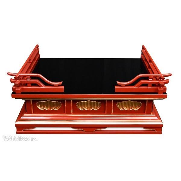 寺院仏具】黒塗り 高欄付き厨子台・須弥壇 幅約90センチ 安心の 寺院仏具】黒塗り 高欄付き厨子台・須弥壇 幅約90センチ 安心の