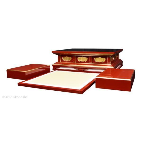 寺院仏具】黒塗り 座用登高座(密壇)4点セット 幅90センチ 安心の 寺院仏具】黒塗り 座用登高座(密壇)4点セット 幅90センチ 安心の