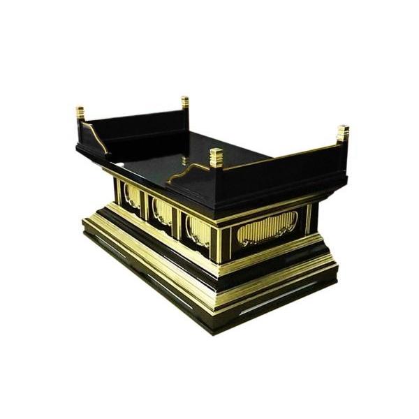 寺院仏具】黒塗り 小型須弥壇 幅約60センチ 高欄付 国内自社工場 寺院仏具】黒塗り 小型須弥壇 幅約60センチ 高欄付 国内自社工場