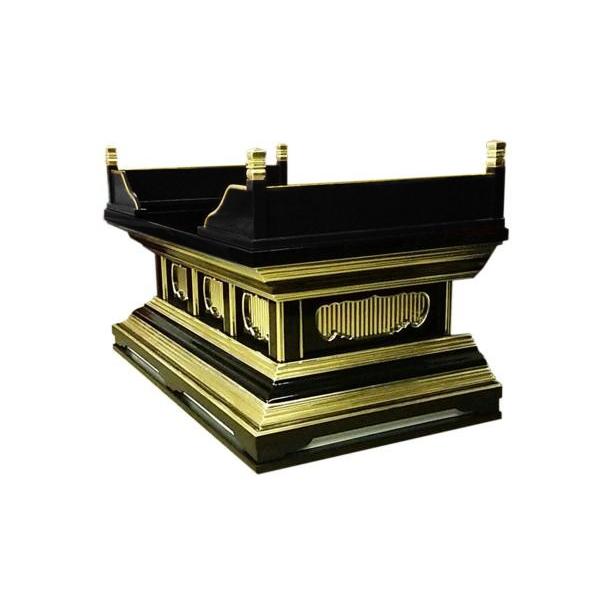 寺院仏具】黒塗り 小型須弥壇 幅約60センチ 高欄付 国内自社工場 寺院仏具】黒塗り 小型須弥壇 幅約60センチ 高欄付 国内自社工場