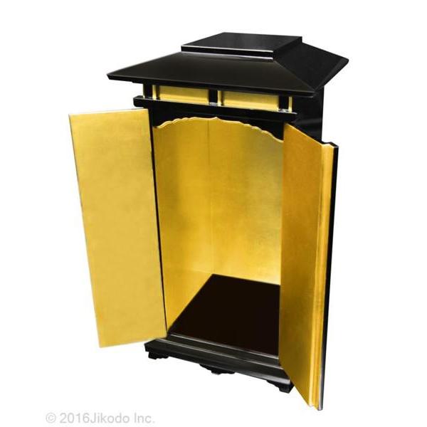 寺院仏具】当社オリジナル角型春日厨子 黒塗り 高さ75センチ 寺院仏具】当社オリジナル角型春日厨子 黒塗り 高さ75センチ