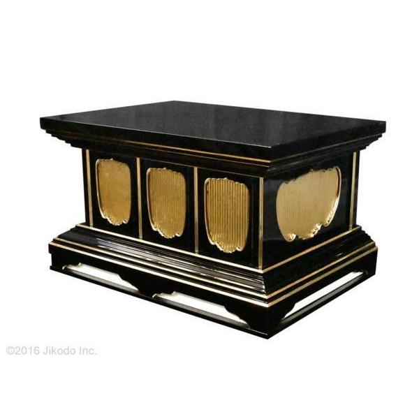 寺院仏具】黒塗り 厨子台 須弥壇 幅約90センチ 安心の自社工場製 寺院仏具】黒塗り 厨子台 須弥壇 幅約90センチ 安心の自社工場製
