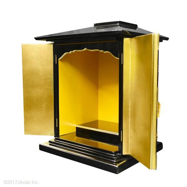 寺院仏具】新型角厨子 潤み塗り 高さ54センチ 内部仏像台付き 寺院仏具】新型角厨子 潤み塗り 高さ54センチ 内部仏像台付き