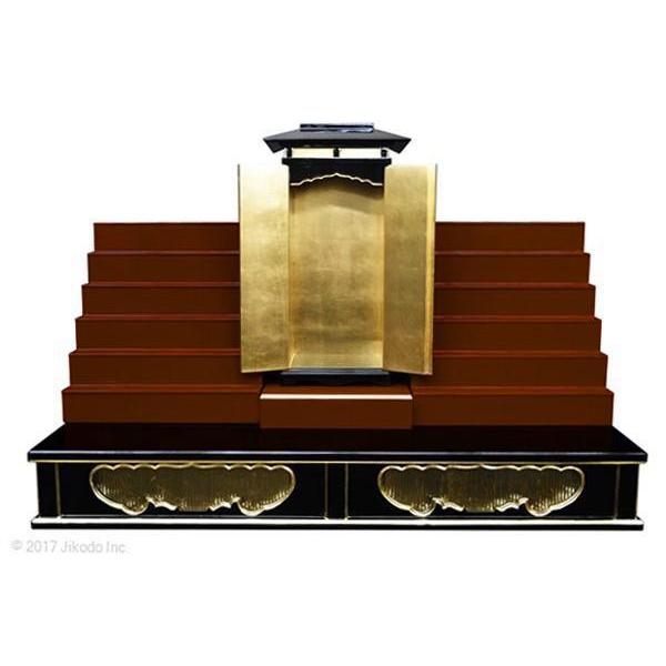 寺院仏具】朱塗り 位牌壇フルセット 厨子・厨子台付 雛壇にも 寺院仏具】朱塗り 位牌壇フルセット 厨子・厨子台付 雛壇にも