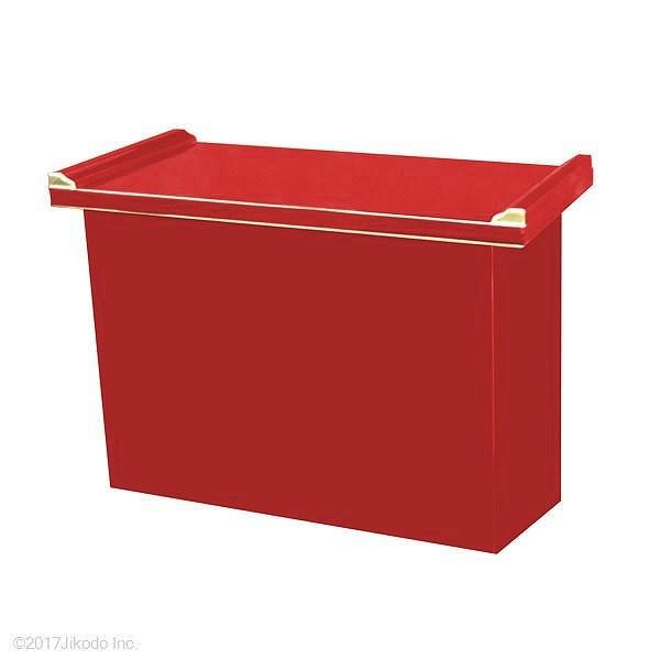 寺院仏具】朱塗り 内部収納タイプ大型経机 幅約75センチ 国内自社工場