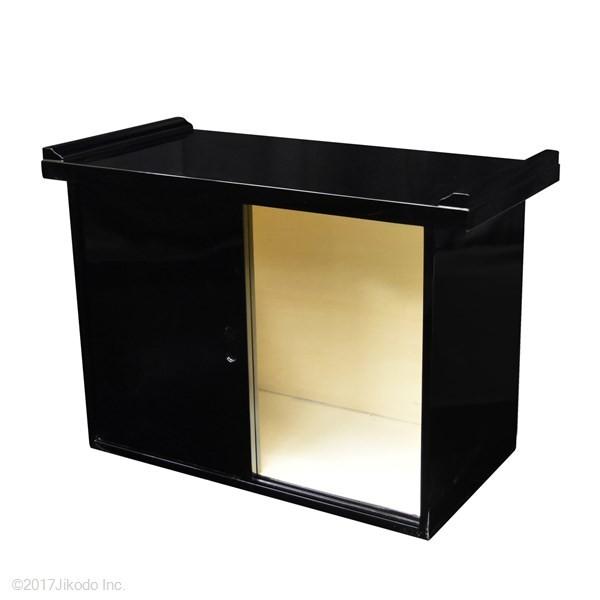 寺院仏具】朱塗り 内部収納タイプ大型経机 幅約75センチ 国内自社工場