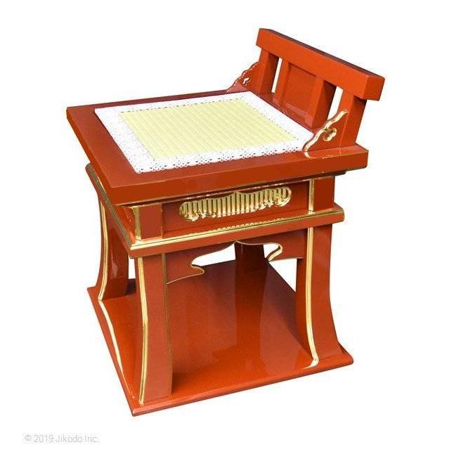 寺院仏具】黒塗り 高級背高導師机用椅子 金具なしタイプ 幅48 寺院仏具】黒塗り 高級背高導師机用椅子 金具なしタイプ 幅48