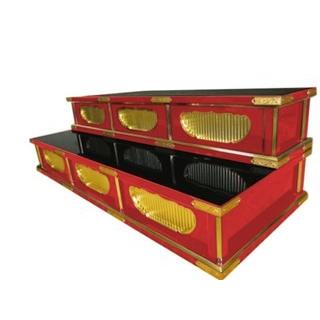 受注生産品販売】黒塗り 三間二段ひな壇 (幅120cm高36cm奥45cm 受注生産品販売】黒塗り 三間二段ひな壇 (幅120cm高36cm奥45cm