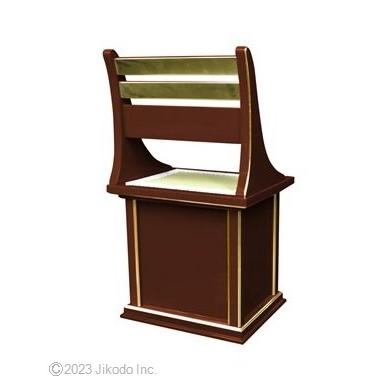 受注生産品販売】黒塗り 新型登高座用 椅子式礼盤(幅48cm高86cm 受注生産品販売】黒塗り 新型登高座用 椅子式礼盤(幅48cm高86cm