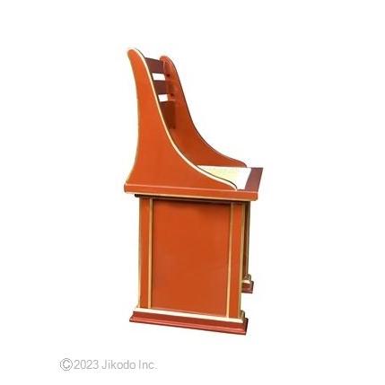 受注生産品販売】黒塗り 新型登高座用 椅子式礼盤(幅48cm高86cm 受注生産品販売】黒塗り 新型登高座用 椅子式礼盤(幅48cm高86cm