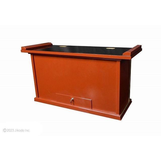 受注生産品販売】黒塗り 賽銭箱兼用焼香机 幅105センチ 安心の 受注生産品販売】黒塗り 賽銭箱兼用焼香机 幅105センチ 安心の