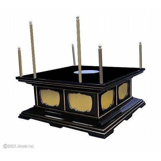 寺院仏具】黒塗り 高級護摩壇 3.5尺 壇のみ(天板に60センチ角の 寺院仏具】黒塗り 高級護摩壇 3.5尺 壇のみ(天板に60センチ角の