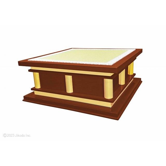 寺院仏具】朱塗り 慈光型の礼盤 幅60センチ 自社オリジナル仏具 寺院仏具】朱塗り 慈光型の礼盤 幅60センチ 自社オリジナル仏具