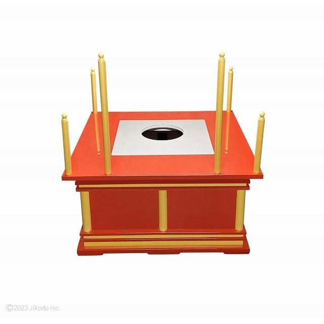 寺院仏具】潤み塗り 慈光型の護摩壇3.5尺 壇のみ(天板に60cm角 寺院仏具】潤み塗り 慈光型の護摩壇3.5尺 壇のみ(天板に60cm角