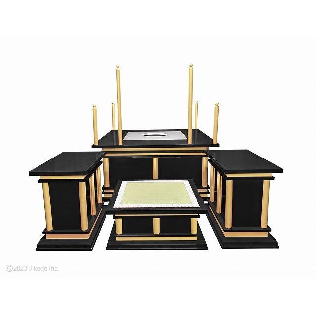 寺院仏具】潤み塗り 慈光型の護摩壇3.5尺セット 密教法具(天板に 寺院仏具】潤み塗り 慈光型の護摩壇3.5尺セット 密教法具(天板に