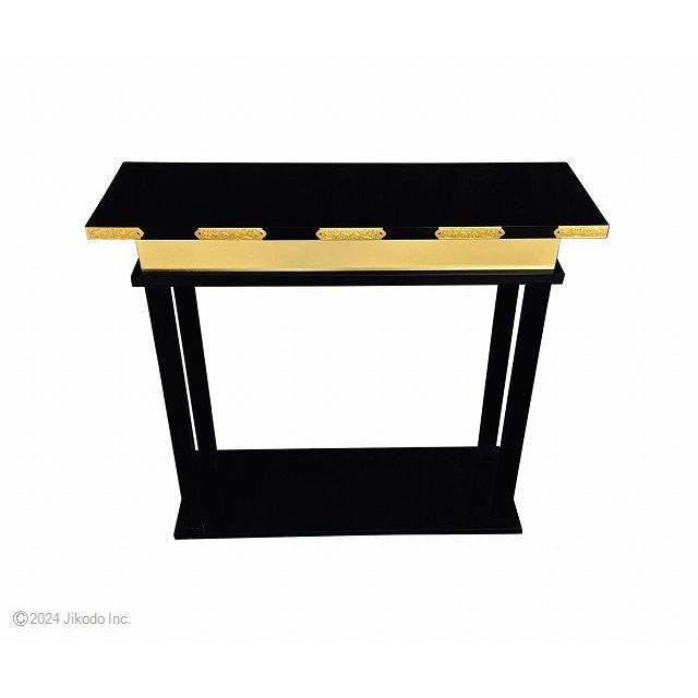 寺院仏具】朱塗り 慈光型の立焼香机(背高タイプ)金具付 前机 寺院仏具】朱塗り 慈光型の立焼香机(背高タイプ)金具付 前机