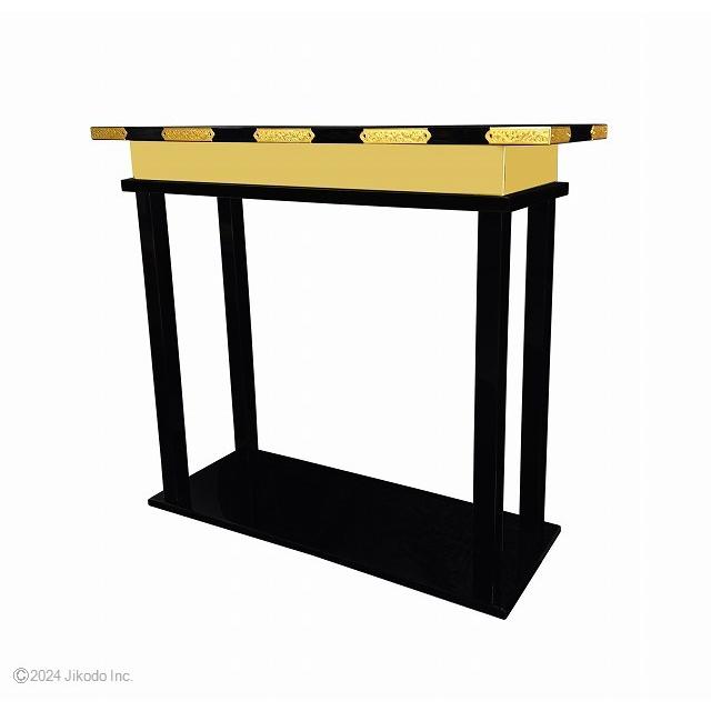 寺院仏具】朱塗り 慈光型の立焼香机(背高タイプ)金具付 前机 寺院仏具】朱塗り 慈光型の立焼香机(背高タイプ)金具付 前机