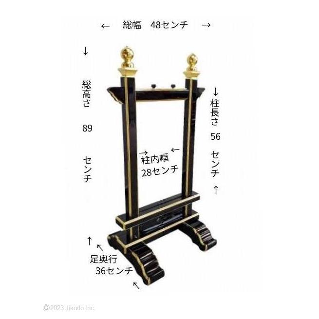 受注生産品販売】黒塗り 3本立て高級塔婆立て 幅48センチ 1台 受注生産品販売】黒塗り 3本立て高級塔婆立て 幅48センチ 1台