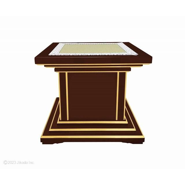 寺院仏具】黒塗り ご導師様用礼盤(椅子式) 360度回転する回転式 寺院仏具】黒塗り ご導師様用礼盤(椅子式) 360度回転する回転式