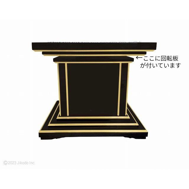 寺院仏具】朱塗り ご導師様用礼盤(椅子式) 360度回転する回転式 寺院仏具】朱塗り ご導師様用礼盤(椅子式) 360度回転する回転式