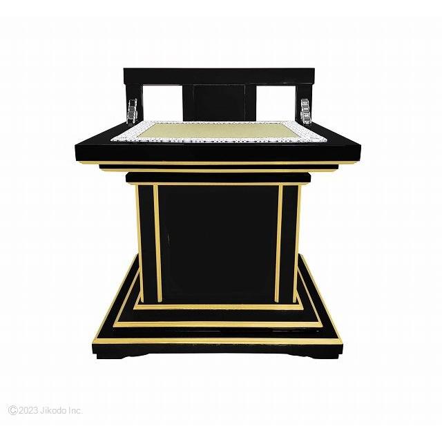 寺院仏具】黒塗り 背もたれ付 ご導師様用礼盤(椅子式) 360度回転 寺院仏具】黒塗り 背もたれ付 ご導師様用礼盤(椅子式) 360度回転
