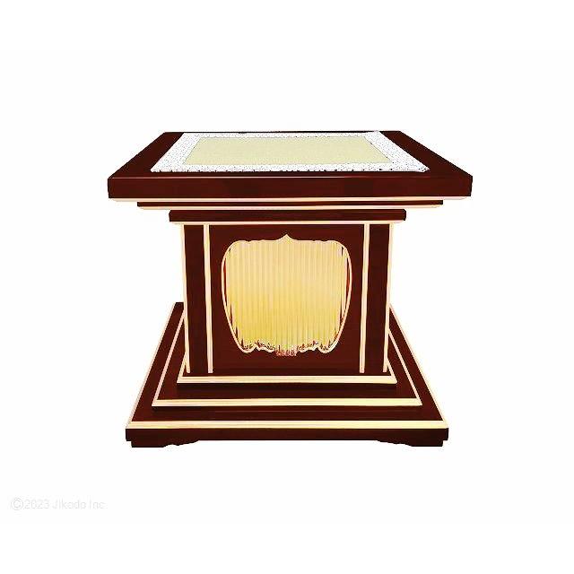寺院仏具】潤み塗り ご導師様用高級礼盤(椅子式) 360度回転する 寺院仏具】潤み塗り ご導師様用高級礼盤(椅子式) 360度回転する