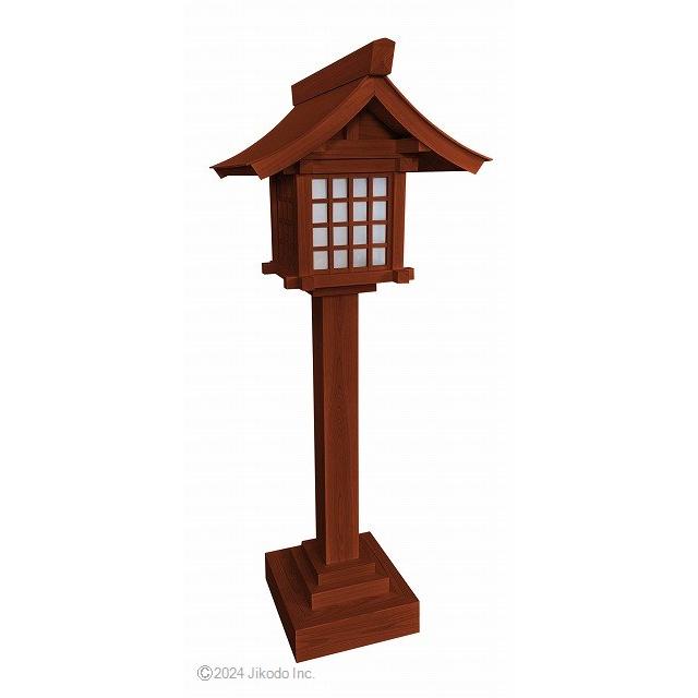 神具】潤み色 桧製の置き型神前灯篭(室内用) 高さ1.5メートル 神具】潤み色 桧製の置き型神前灯篭(室内用) 高さ1.5メートル
