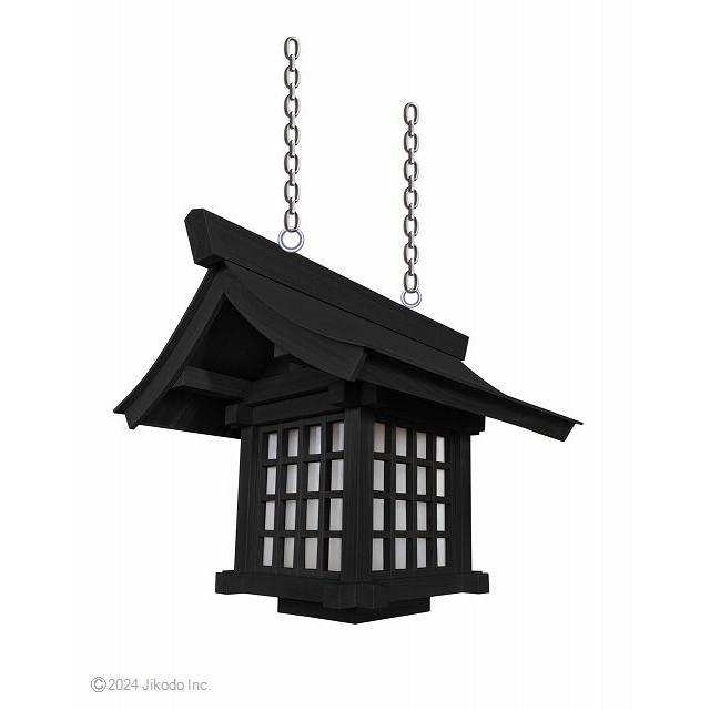 神具】黒色 桧製の吊り型神前灯篭(室内用) 高さ55センチ灯籠 LED 神具】黒色 桧製の吊り型神前灯篭(室内用) 高さ55センチ灯籠 LED