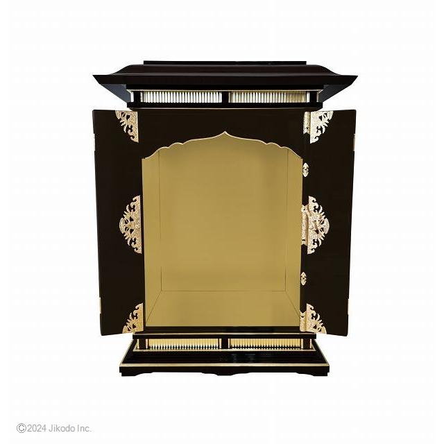 寺院仏具】朱塗り 金具付 新型春日厨子(4枚扉タイプ)高さ90 寺院仏具】朱塗り 金具付 新型春日厨子(4枚扉タイプ)高さ90