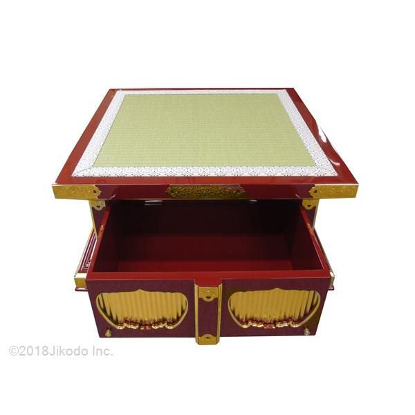寺院仏具】収納付き 金具付 黒塗り礼盤 幅約60センチ (受注生産 寺院仏具】収納付き 金具付 黒塗り礼盤 幅約60センチ (受注生産
