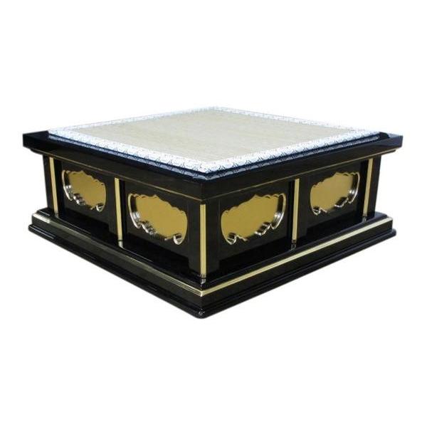 寺院仏具】幅60センチ 黒塗りの一重礼盤 (受注生産品)(商品番号 寺院仏具】幅60センチ 黒塗りの一重礼盤 (受注生産品)(商品番号