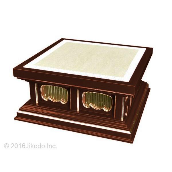 寺院仏具】幅60センチ 潤み塗りの高級一重礼盤 (受注生産品 寺院仏具】幅60センチ 潤み塗りの高級一重礼盤 (受注生産品