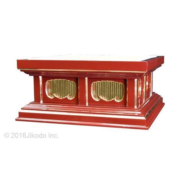 寺院仏具】幅60センチ 潤み塗りの高級一重礼盤 (受注生産品 寺院仏具】幅60センチ 潤み塗りの高級一重礼盤 (受注生産品