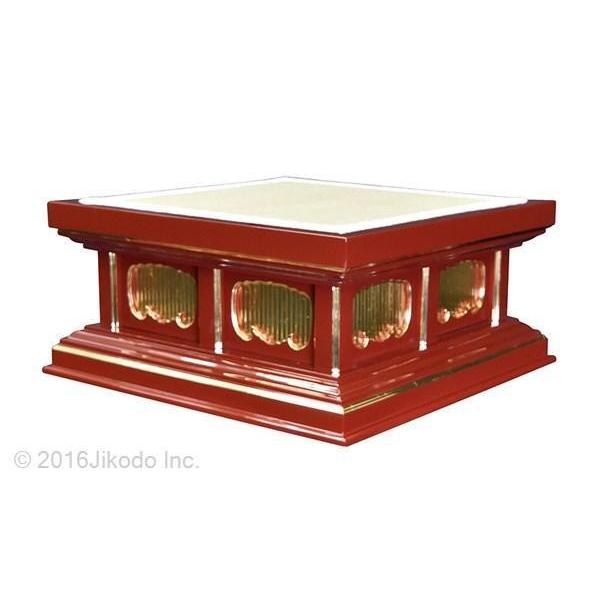 寺院仏具】幅60センチ 潤み塗りの高級一重礼盤 (受注生産品 寺院仏具】幅60センチ 潤み塗りの高級一重礼盤 (受注生産品