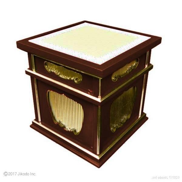 寺院仏具】黒塗り 椅子式の二重礼盤 幅約45センチ 安定感の良い 寺院仏具】黒塗り 椅子式の二重礼盤 幅約45センチ 安定感の良い