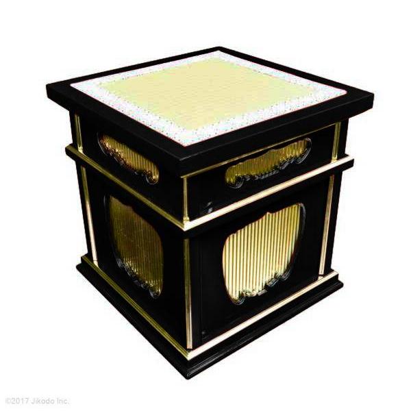 寺院仏具】朱塗り 椅子式の二重礼盤 幅約45センチ 安定感の良い 寺院仏具】朱塗り 椅子式の二重礼盤 幅約45センチ 安定感の良い
