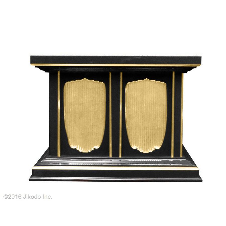 寺院仏具】幅60センチ 黒塗りの幅広椅子式礼盤 (受注生産品 寺院仏具】幅60センチ 黒塗りの幅広椅子式礼盤 (受注生産品