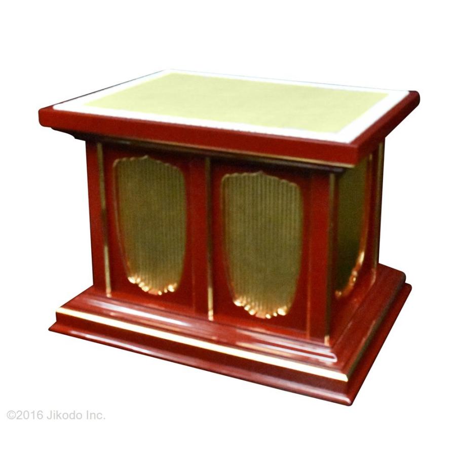 寺院仏具】幅60センチ 朱塗りの幅広椅子式礼盤 (受注生産品 寺院仏具】幅60センチ 朱塗りの幅広椅子式礼盤 (受注生産品