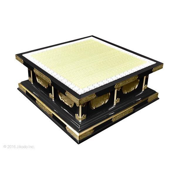 寺院仏具】幅60センチ 黒塗りの高級礼盤 金具付き 各宗派対応 寺院仏具】幅60センチ 黒塗りの高級礼盤 金具付き 各宗派対応