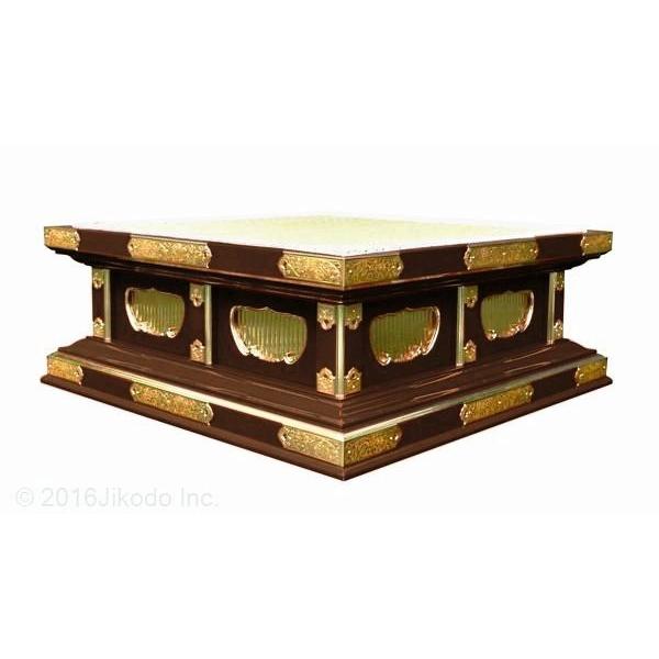 寺院仏具】幅60センチ 黒塗りの高級礼盤 金具付き 各宗派対応 寺院仏具】幅60センチ 黒塗りの高級礼盤 金具付き 各宗派対応