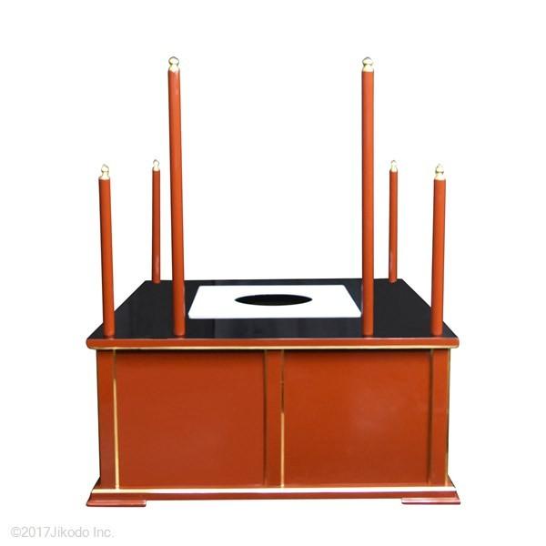 寺院仏具】黒塗り 3.5尺 簡易型の護摩壇・大壇 (壇のみ) 密教法 寺院仏具】黒塗り 3.5尺 簡易型の護摩壇・大壇 (壇のみ) 密教法