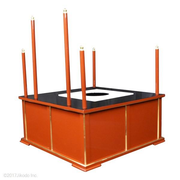 寺院仏具】潤み塗り 3.5尺 簡易型の護摩壇・大壇 (壇のみ) 密教 寺院仏具】潤み塗り 3.5尺 簡易型の護摩壇・大壇 (壇のみ) 密教