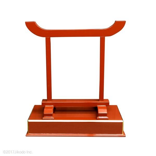 寺院仏具】柱内1尺 朱塗りの台付簡易式磬台(ケイ台) 国内自社 寺院仏具】柱内1尺 朱塗りの台付簡易式磬台(ケイ台) 国内自社