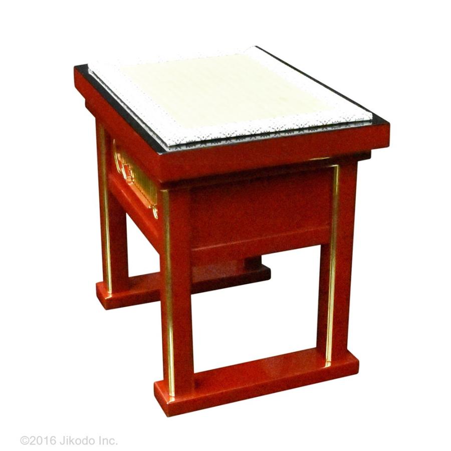 寺院仏具】幅約43センチ 潤み塗りの背高経机用椅子 (受注生産品 寺院仏具】幅約43センチ 潤み塗りの背高経机用椅子 (受注生産品