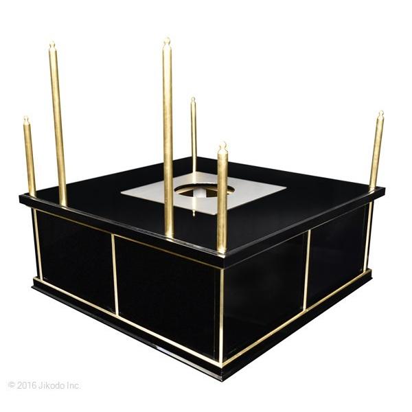 寺院仏具】黒塗り 3.5尺 新型護摩壇・大壇 (壇のみ) 密教法具 寺院仏具】黒塗り 3.5尺 新型護摩壇・大壇 (壇のみ) 密教法具